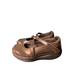 Skechers Shape-Ups Hyperactive Brown Suede and Leather US Women's Size 6.5